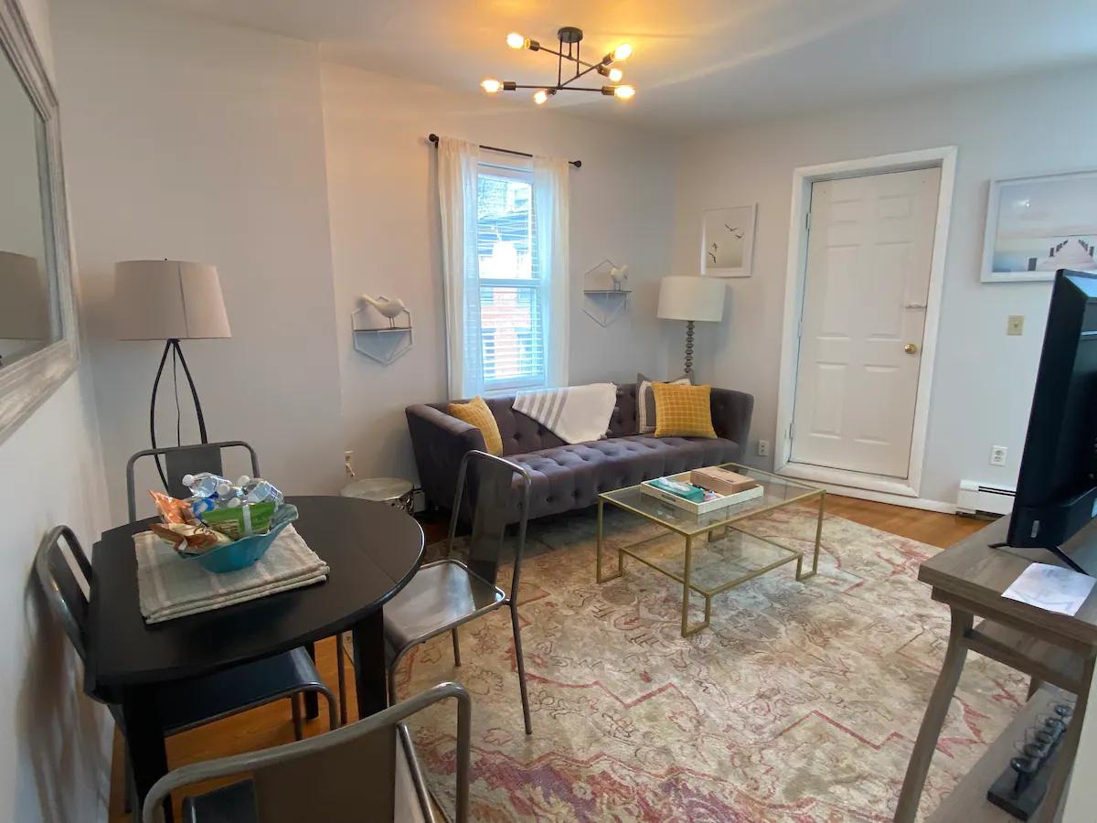 South End, 2 bed, in unit laundry central air, Northeastern